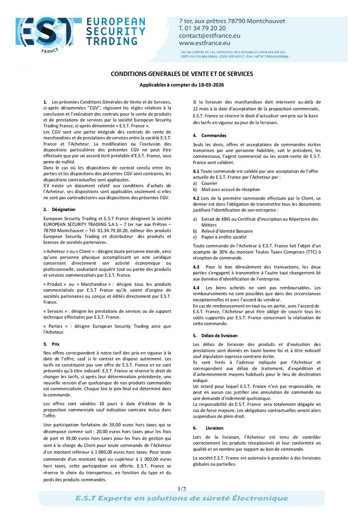 conditions générales de vente et de services european security trading france v5 page 0001